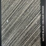 Native Black oblique granite stone CNC 45 degree lines Doha Qatar
