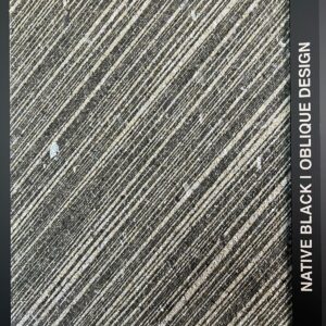 Native Black oblique granite stone CNC 45 degree lines Doha Qatar